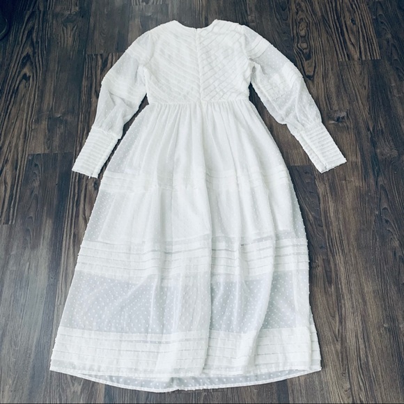 O.P.T White Vintage Inspired Victorian Dress - Picture 9 of 13